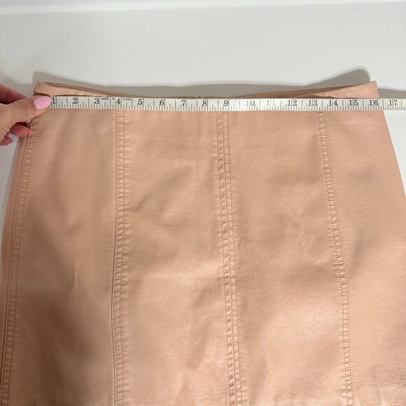 Free People Modern Femme Vegan Leather Mini Skirt - Picture 9 of 10